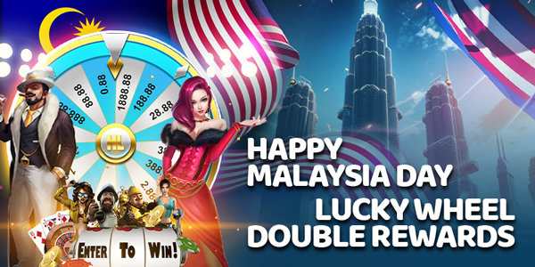 Happy Malaysia Day Lucky Wheel Double Rewards